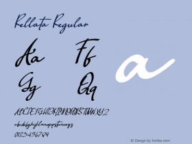 Rellata Version 1.00;November 3, 2020;FontCreator 13.0.0.2683 64-bit Font Sample