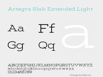 Artegra Slab Ex Light Version 1.000图片样张