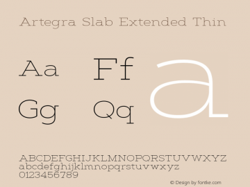Artegra Slab Ex Thin Version 1.000图片样张