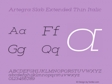 Artegra Slab Ex Thin It Version 1.000图片样张