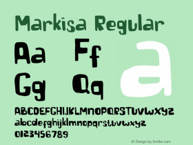 Markisa Version 1.002;Fontself Maker 3.5.4图片样张
