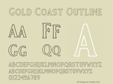 Gold Coast Outline Version 1.000 | w-rip DC20190915图片样张