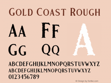 Gold Coast Rough Version 1.000 | w-rip DC20190915图片样张