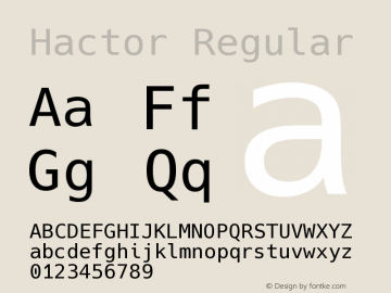 Hactor Regular 