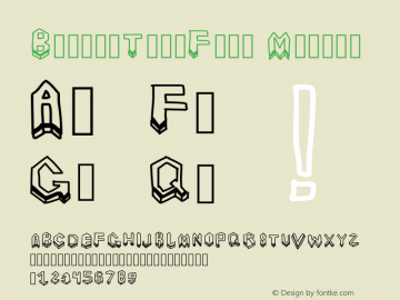 BrooksTallFont Medium Version 001.000图片样张