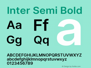 Inter Semi Bold Version 3.014;git-e610d1768图片样张