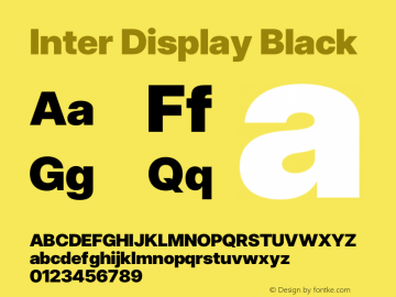 Inter Display Black Version 3.014;git-e610d1768图片样张