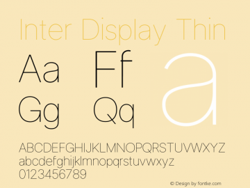 Inter Display Thin Version 3.014;git-e610d1768图片样张