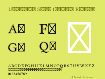 Libertinus Serif Initials Regular Version 7.000;RELEASE Font Sample
