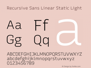 Recursive Sn Lnr St Lt Version 1.057;hotconv 1.0.115;makeotfexe 2.5.65600图片样张