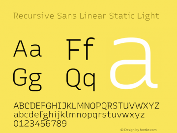 Recursive Sn Lnr St Lt Version 1.057;hotconv 1.0.115;makeotfexe 2.5.65600; ttfautohint (v1.8.3)图片样张