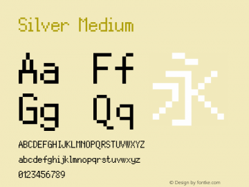 Silver Version 1.0 Font Sample