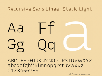 Recursive Sn Lnr St Lt Version 1.059;hotconv 1.0.115;makeotfexe 2.5.65600; ttfautohint (v1.8.3)图片样张