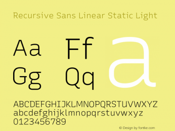 Recursive Sn Lnr St Lt Version 1.062;hotconv 1.0.115;makeotfexe 2.5.65600; ttfautohint (v1.8.3)图片样张