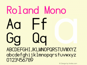 Roland Mono Version 1.000图片样张