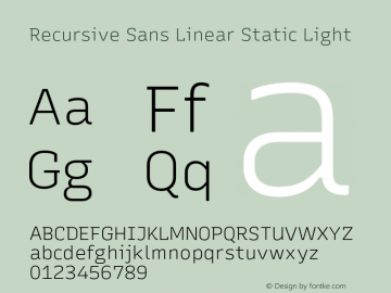 Recursive Sn Lnr St Lt Version 1.065;hotconv 1.0.115;makeotfexe 2.5.65600图片样张