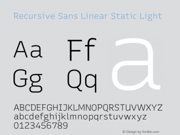 Recursive Sn Lnr St Lt Version 1.065;hotconv 1.0.115;makeotfexe 2.5.65600; ttfautohint (v1.8.3)图片样张