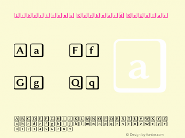 Libertinus Keyboard Regular Version 7.010;RELEASE Font Sample