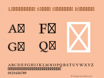 Libertinus Serif Initials Regular Version 7.010;RELEASE Font Sample