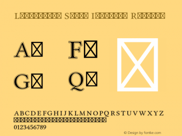 Libertinus Serif Initials Regular Version 7.020;RELEASE Font Sample