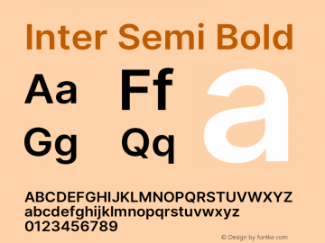 Inter Semi Bold Version 3.013;git-1cae97df7图片样张