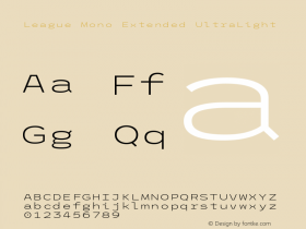 League Mono Extended UltraLight Version 2.220;RELEASE图片样张