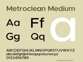 Metroclean Medium Version 12.000图片样张