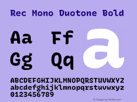 Rec Mono Duotone Bold Version 1.068图片样张