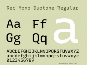 Rec Mono Duotone Version 1.069图片样张