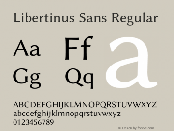 Libertinus Sans Regular Version 7.030;RELEASE Font Sample