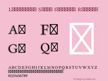 Libertinus Serif Initials Regular Version 7.030;RELEASE Font Sample