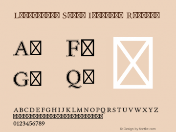Libertinus Serif Initials Regular Version 7.031;RELEASE图片样张
