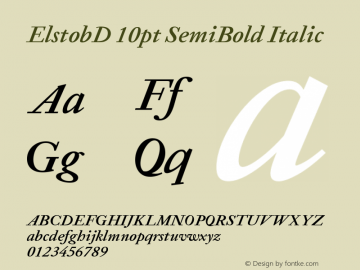 ElstobD 10pt SemiBold Italic Version 1.014; ttfautohint (v1.8.3)图片样张