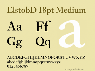 ElstobD 18pt Medium Version 1.014; ttfautohint (v1.8.3)图片样张