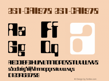 251-CAI978 251-CAI978 Version 3.0 Font Sample