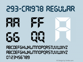 293-CAI978 Regular Version 1.00 September 25, 1992, initial release Font Sample