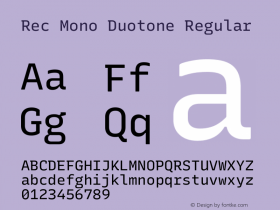 Rec Mono Duotone Version 1.071图片样张