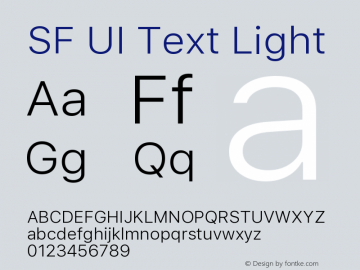 SF UI Text Light 11.0d45e1--BETA图片样张