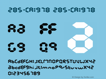 285-CAI978 285-CAI978 Version 3.0 Font Sample