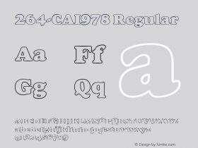 264-CAI978 Regular Version 001.005 November 21, 1994 Font Sample