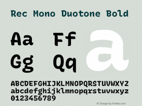 Rec Mono Duotone Bold Version 1.074图片样张