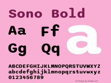 Sono Bold Version 1.000图片样张