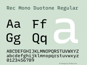 Rec Mono Duotone Version 1.074图片样张