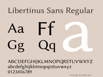 Libertinus Sans Regular Version 7.040;RELEASE Font Sample