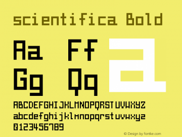 scientifica Bold Version 1.0图片样张