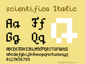 scientifica Italic Version 1.0图片样张