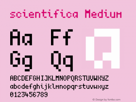 scientifica Version 1.0 Font Sample