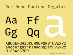Rec Mono Duotone Version 1.075图片样张