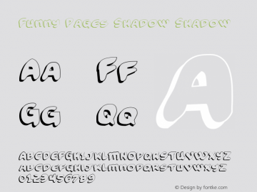 Funny Pages Shadow Shadow 2 Font Sample