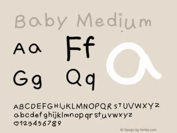 Baby Version 001.000 Font Sample